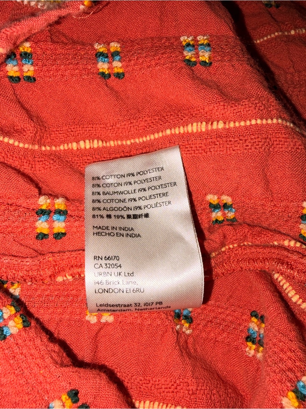 Pilcro the Bella Femme Button Down Puff Sleeve Top Size Small Boho Fall Festival - Picture 7 of 7